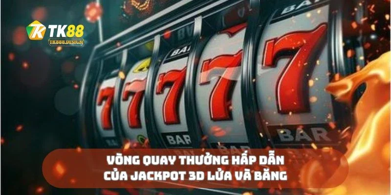 Vòng quay thưởng hấp dẫn của jackpot 3D lửa và băng